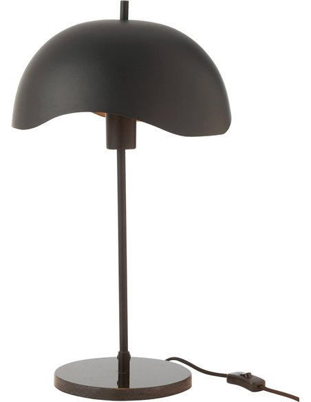 Lampe de bureau design métal noir et marbre élégance moderne