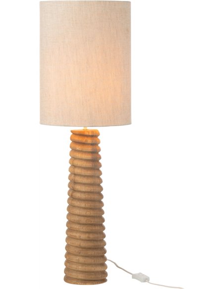 lampe design bois naturel gris élégance moderne salon