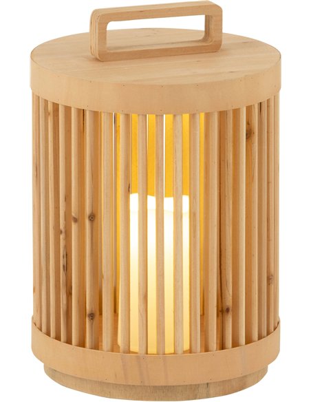 lampe bois naturel LED design élégant ambiance cosy