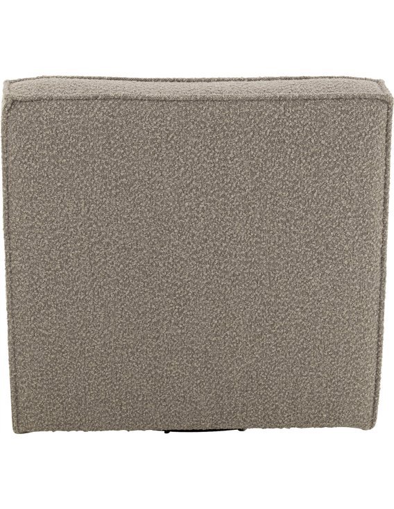 fauteuil pivotant salon cosy mousse taupe bois naturel