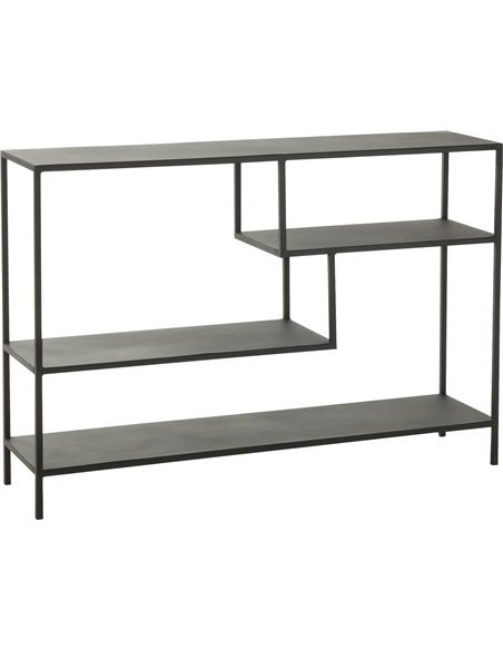 étagère basse métal noir design contemporain salon