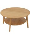 table d’appoint ronde bambou naturel chic salon