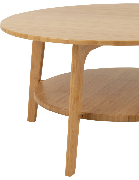 meuble d’appoint rond bambou naturel tendance