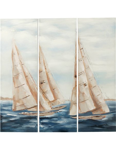 tableau voiliers déco marine peinture acrylique sur toile