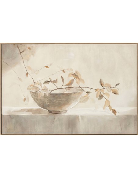 tableau toile acrylique nature blanche élégance murale