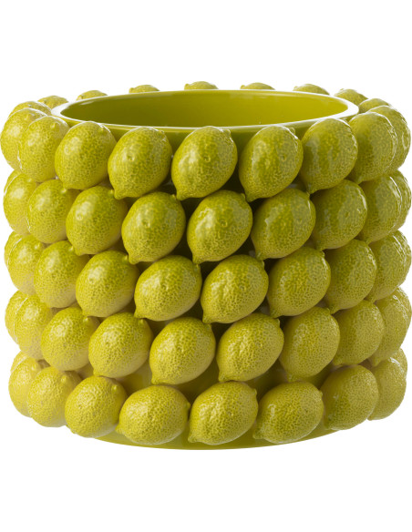 Cachepot citron vert céramique déco intérieure originale