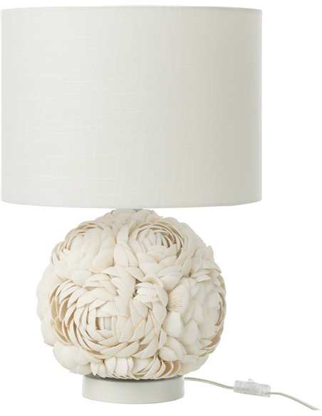 lampe coquillage blanc design intérieur élégant