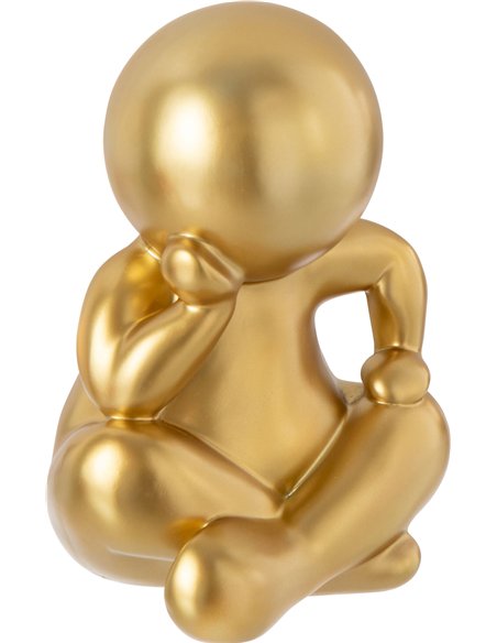 figurine assise dorée design contemporain décorative élégante