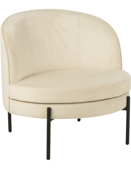 fauteuil blanc cassé design moderne pour salon élégant