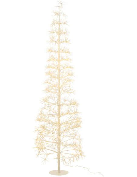 arbre lumineux led blanc chaud décoration élégante salon