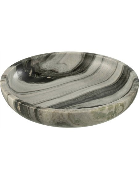 plat en marbre noir gris clair objet déco raffiné