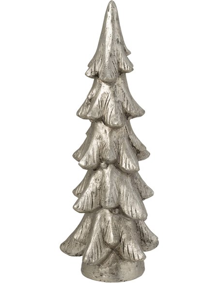 sapin de noël décoratif argenté élégant pour salon