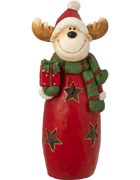 figurine renne décorative multicolore pour noël originale