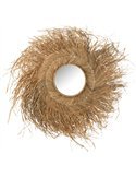 Miroir rond jonc naturel esprit bohème pour une déco chaleureuse