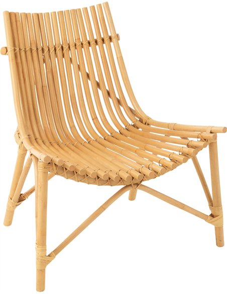 Chaise en rotin naturel esprit bohème assise confortable