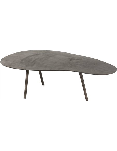 Table basse goutte métal noir élégance moderne salon