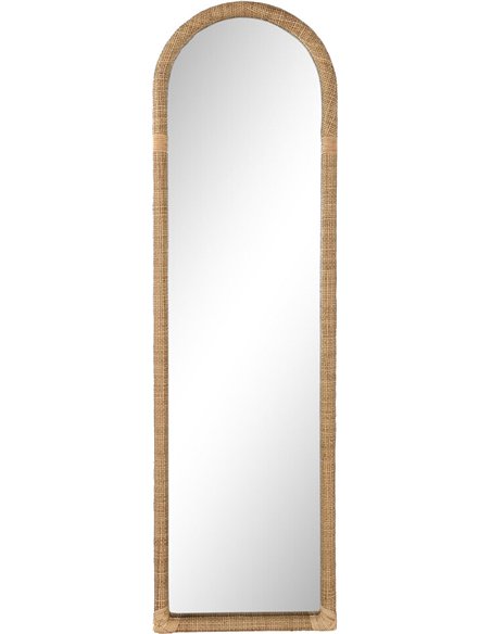 Miroir élégant rotin naturel pour déco chic