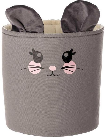 Panier à jouets animal Happy Band | YellowTipi | Gris