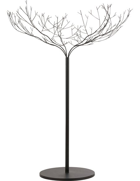 arbre décoratif en métal noir design élégant pour salon moderne