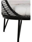 Fauteuil extérieur Lounge Houston en Acier