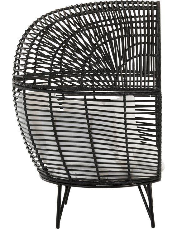 Fauteuil extérieur Lounge Houston en Acier