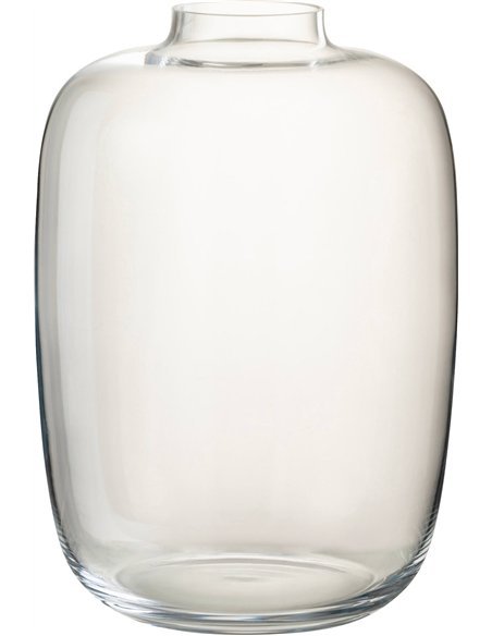 Vase transparent en verre élégant pour décoration intérieure