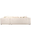 Canapé d'Angle Lusso Chenille Beige Confort+