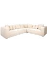 Canapé d'Angle Lusso Chenille Beige Confort+