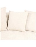 Canapé d'Angle Lusso Chenille Beige Confort+