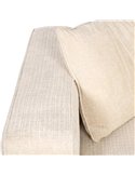 Canapé d'Angle Lusso Chenille Beige Confort+