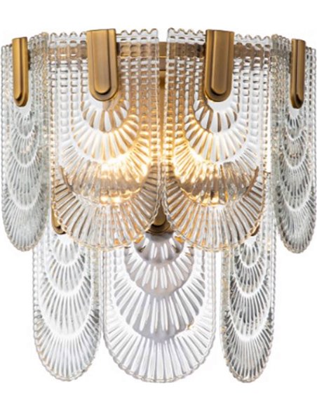 applique murale design verre doré élégance intérieure