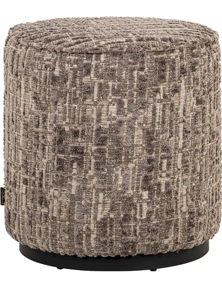 Assise d’appoint greige tissu dalia chic