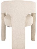 chaise contemporaine biscotti tissu ignifuge salle à manger