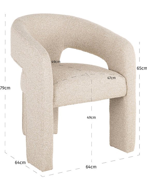 chaise tendance biscotti salon ou salle à manger