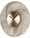 horloge décorative dorée style moderne cercle rayonnant