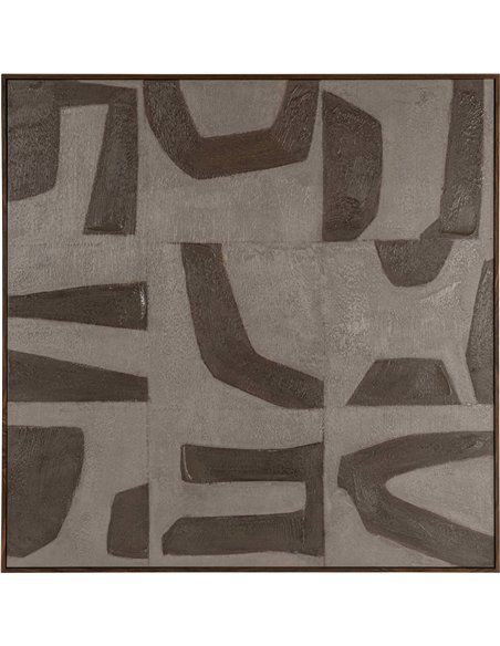 tableau abstrait formes sable zenith moderne élégant