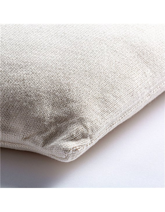 coussin décoratif blanc coton style contemporain salon chic