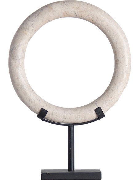 sculpture artisanale marbre blanc déco intérieure nordique