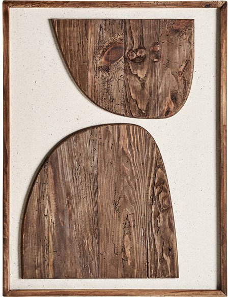 Décoration murale contemporaine bois marron élégance