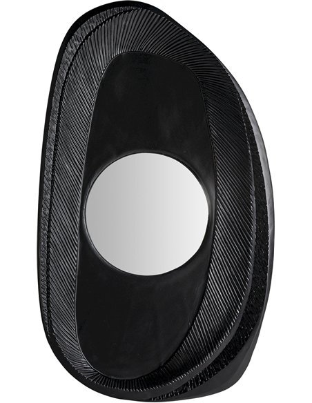 miroir contemporain noir pour décoration intérieure raffinée