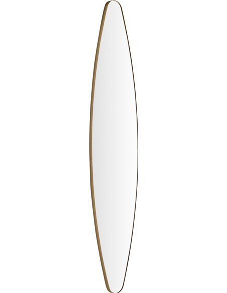 miroir décoratif doré effet rugueux pour salon tendance