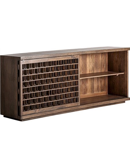 buffet art déco bois manguier marron élégant naturel