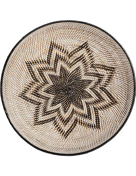 décoration murale rotin naturel style boho chic