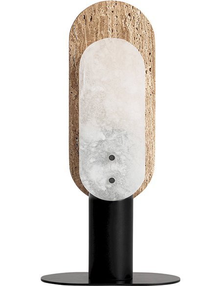 lampe décorative en albâtre finition artisanale pour salon