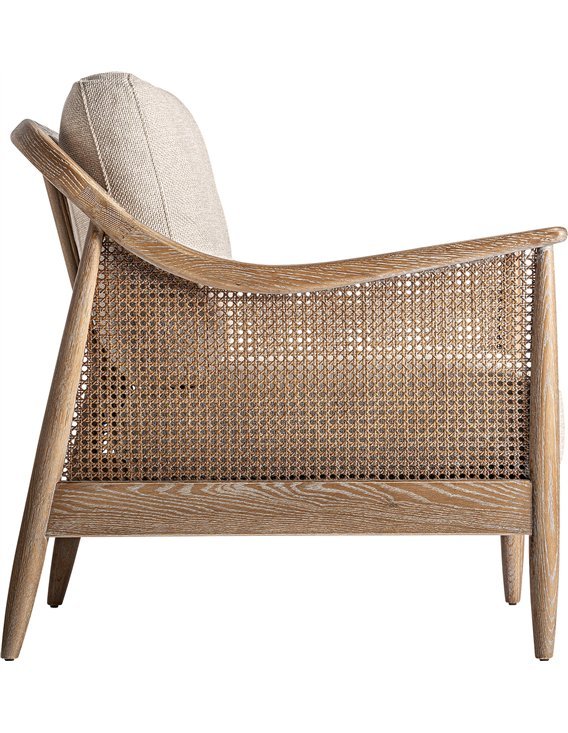 fauteuil confortable marron bois frêne pour salon chic