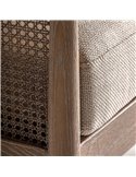 fauteuil assise beige bois frêne ambiance chaleureuse