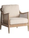 fauteuil salon moderne bois frêne marron confort premium