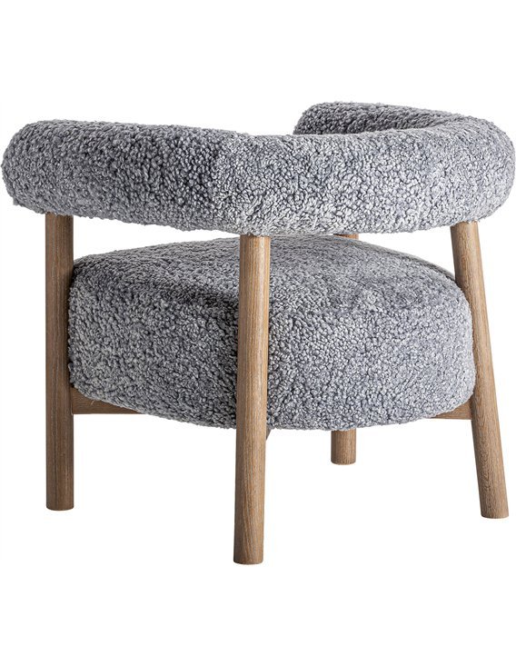 fauteuil tendance style industriel bois de frêne