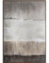 toile contemporaine marron en bois de pin style artisanal