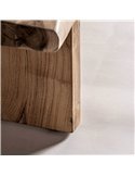 meuble bas en bois d’acacia marron clair style art déco